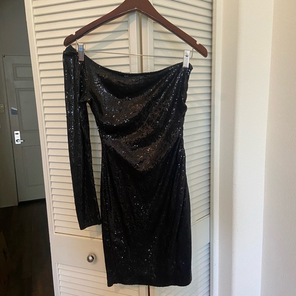 Windsor Black Sequin Dress size Small - Picture 8 of 14